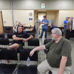 IPMS San Diego members socializing before the meeting