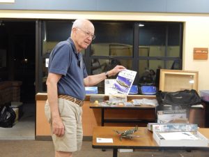 Tony Beres presenting his P-39 and Do-17Z-2