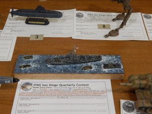 Ships - 1st place: Mike Potter for LCS(L)3 gunboat at Okinawa 1945 (Attack of the amphibs!)