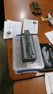 Ethan Idenmill brought in his finished Fine Molds 1/500 EDF Space Destroyer