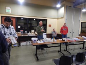 Mike Potter describing some of his resin casting techniques