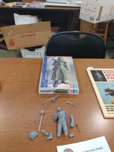 Dustin Ferris brought in this 1/16 Tamiya WWII German Machine Gunner