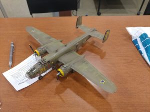 Richard Abraham brought in this 1/48 Argentine B-25. The was brought in for show n' tell, but was made a contest entry by the Lead Judge.