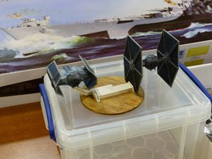 Ethan Idenmill's Bandai Box-Scale (appox. 1/144) Tie Fighters Ethan Idenmill's Bandai Box-Scale (appox. 1/144) Tie Fighters