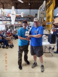 Dustin Ferris won first place in Juniors for his M4 Sherman tank Dustin Ferris won first place in Juniors for his M4 Sherman tank