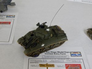Dustin Ferris won first place in Juniors for his M4 Sherman tank Dustin Ferris won first place in Juniors for his M4 Sherman tank