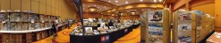 A panoramic view of one of the vendor rooms A panoramic view of one of the vendor rooms
