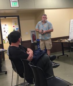 We said goodbye at this meeting to long-time member and past-President Mike O'Leary