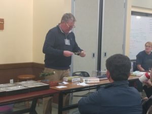 Marty Horvath brought in a Tamiya 1-48 scale Ki-84 Hayate (Frank)