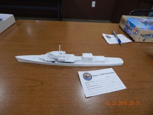 Phil Toy brought in this 1-301 Gearing Class Destroyer