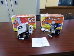 Dan King brought in these Semi Hemi and Roaring Rail Revell snap-together kits