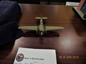Kenny also brought in this 1-48 Academy P-36C. He detailed the cockpit and the engine. Kenny also brought in this 1-48 Academy P-36C. He detailed the cockpit and the engine.