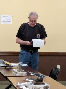 Club Treasurer Gary Williams gives his report, including the financials for this year's Model Expo