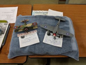 Kenny Petska brought in this Dragon 1-48 Spadd XIII and Hobbycraft 1-48 Hawker Sea Fury