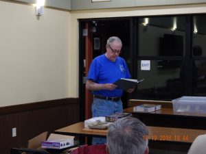 Treasurer Gary Williams discusses the club finances