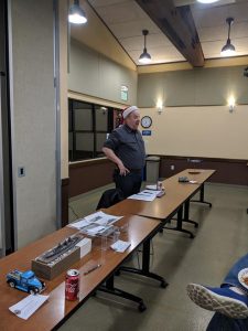 Club President Bob Ekstrom starts the meeting and calls for club elections