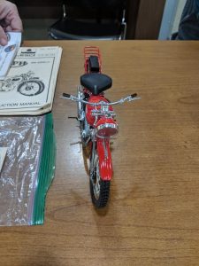 Tim Shipley also brought in this Esci-Ertl 1-9 Triumph 3-H Motorcyle