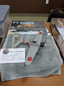 Kenny Petska also brought in this Tamiya 1-48 A6M2 Zero which he built mostly OOB