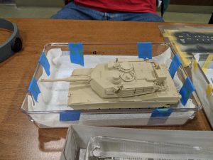 Rich Durham brought in this Tamiya 1-48 M1A2 Abrams for the group build