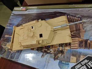 Ethan Idenmill brought in this Academy 1-35 M1A1 Abrams which was meant for the group build but was not finished in time