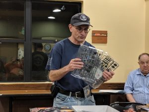 Ethan Idenmill discussing his Gundam Zaku II