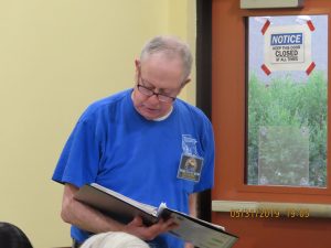 Treasurer Gary Williams gives his report