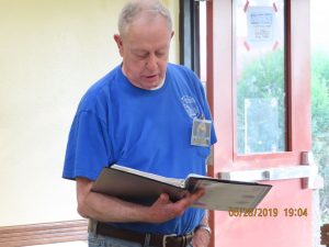 Club Treasurer Gary Williams gives his report on the proceeds from Model Expo