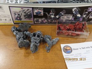 Ethan Idenmill brought in this 1-100 Bandai Zaku II from the Gundam anime series