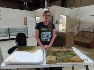 Rachel gives a demonstration on how to make diorama bases Rachel gives a demonstration on how to make diorama bases