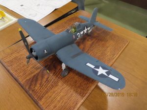 Rich Durham brought in this Tamiya 1-32 F4U Corsair