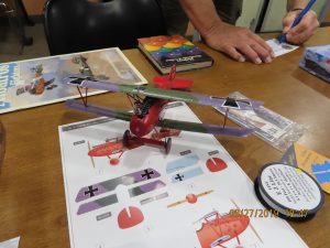 Tony Beres brought in this 1-32 Wingnut Wings Von Richtofen Albatross DV for the biplane build