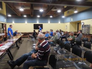 The membership made nominations for club officers for the 2020-2021 term