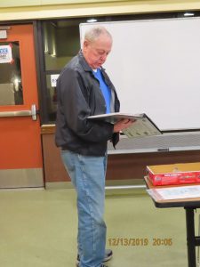 Treasurer Gary Williams gives his last club financial report