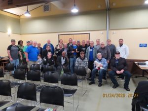 Members of the club took a group photo with Gary
