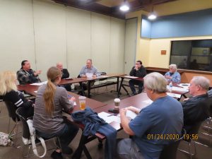 Members of the contest committee discussing ModelExpo 2020