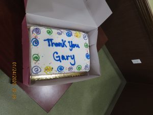 The club also had a cake for Gary