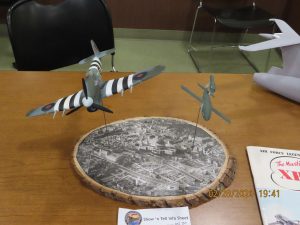 Bob Ekstrom brought in this 1-48 diorama made with Tamiya kits which he calls Tipping a Doodlebug