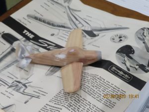 Tony Beres brought in this 1-43 Swift by StromBecker which he is building as a nostalgia project